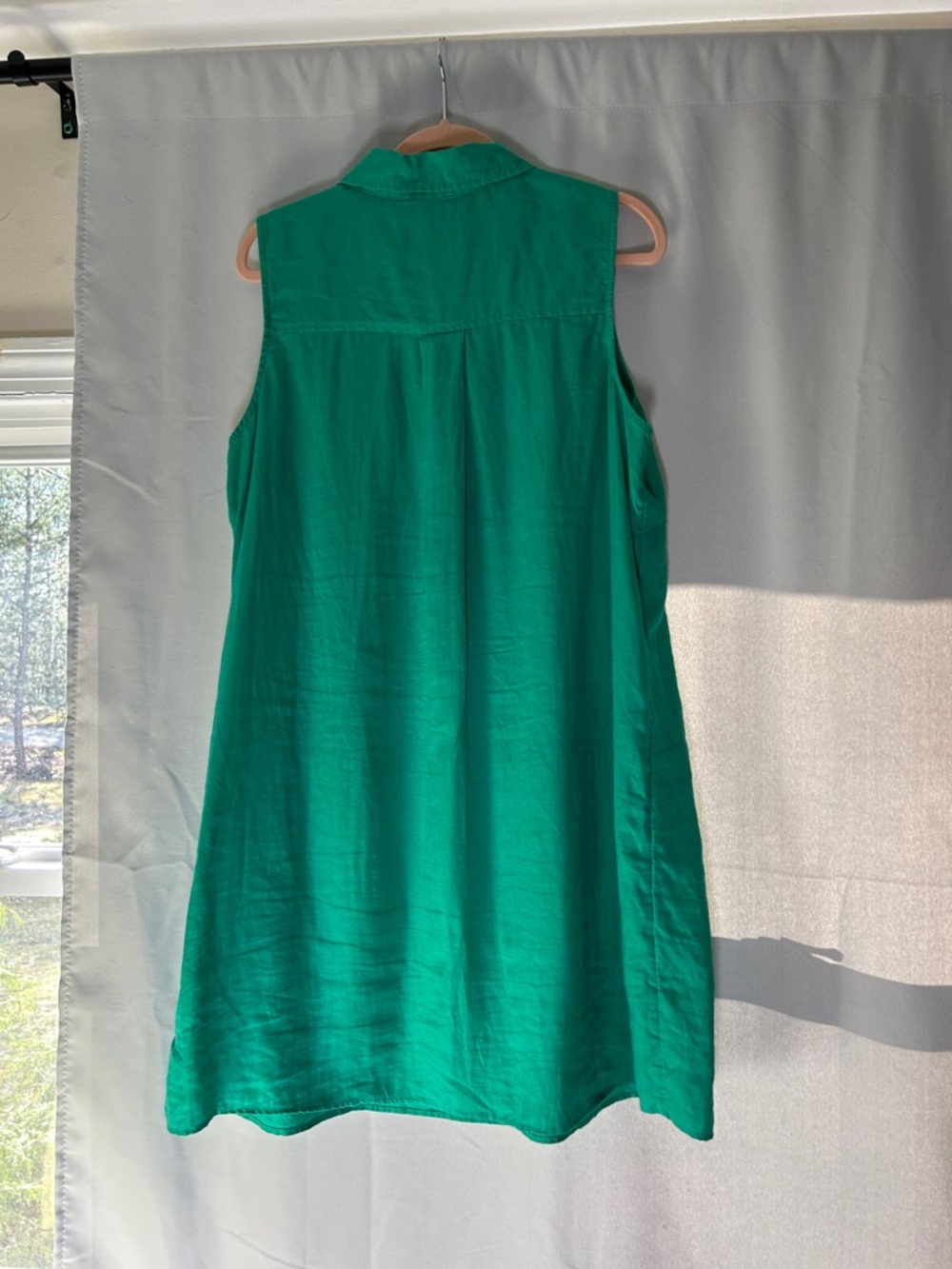 Tahari Emerald Green Sleeveless Collared Tunic - Picture 3 of 3